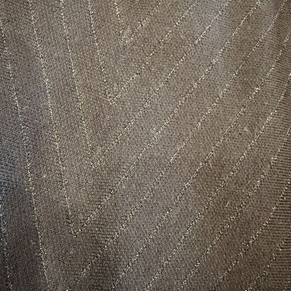 Saks Fifth Avenue Black Lurex A-Line Mini Skirt - Size XL - Picture 6 of 8